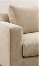 Sofa rendered in beige upholstery colourway