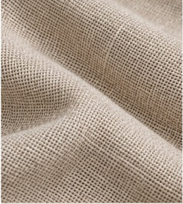 Linen cross-weave textile swatch with breathable texture